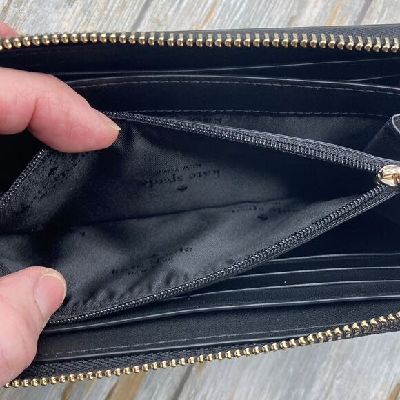 Kate Spade Glimmer Boxed Large Continental Wallet Bag Purse - Picture 8 of 13